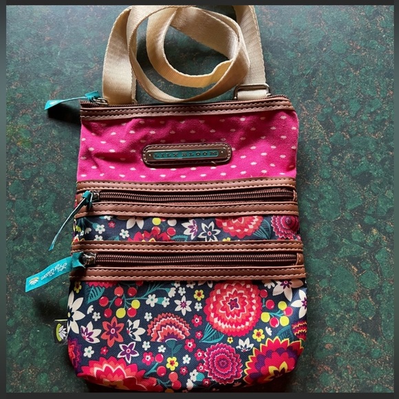 Lily Bloom Bags Lily Bloom Multi Color Floral Crossbody Purse Poshmark